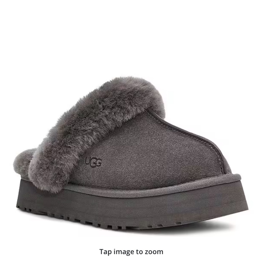 Ugg Duisquette Suede Fur platform Slippers